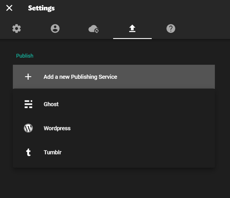 JotterPad allows you to save your work in Dropbox, Google Drive and OneDrive