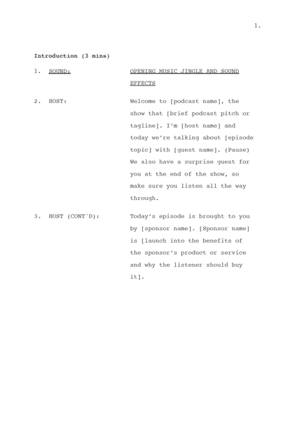 JotterPad's Podcast Interview Script templates to oragnize talking points between host and interviewee.