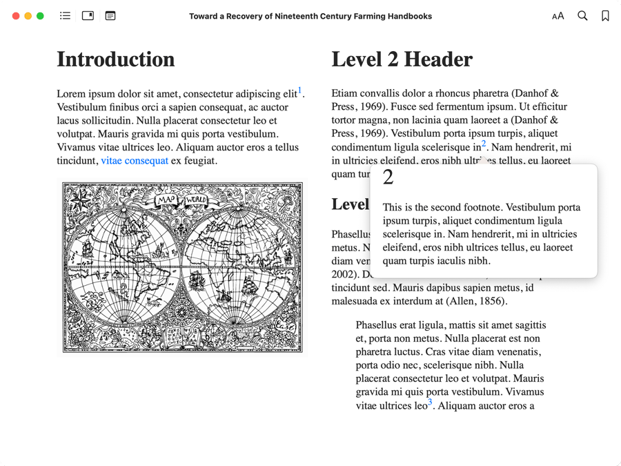An ePub on Apple Books that is exported from Markdown documents in JotterPad.