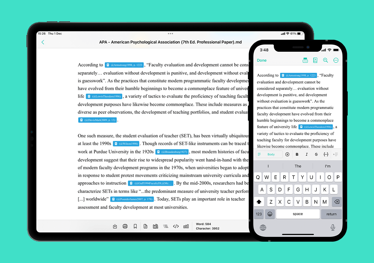 JotterPad December Updates - BibTex Plugin on Android, iOS & Mac