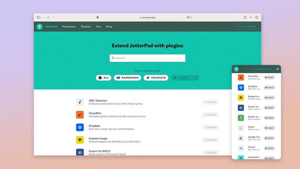 JotterPad Updates: Plugins To Expedite Your Writing - October 2022